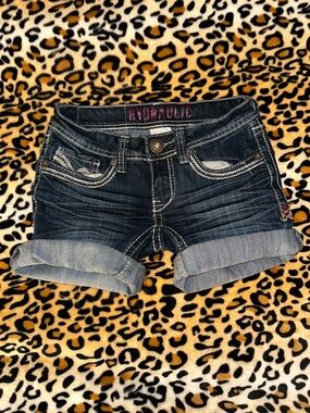 Y2k Low Rise Denim Jean Shorts